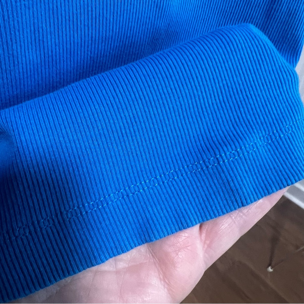Chico’s Blue Ribbed Tank - Picture 3 of 7